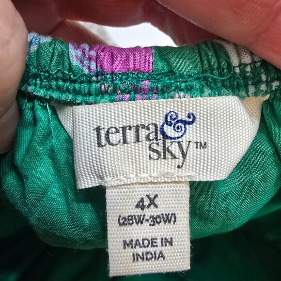 Terra & Sky Off The Shoulder Dress - Tropical Summer Orchid Bloom - Picture 9 of 9